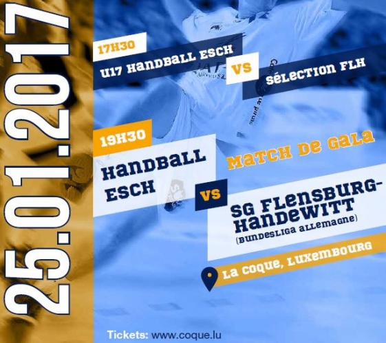 Handball Esch vs SG Flensburg-Handewitt