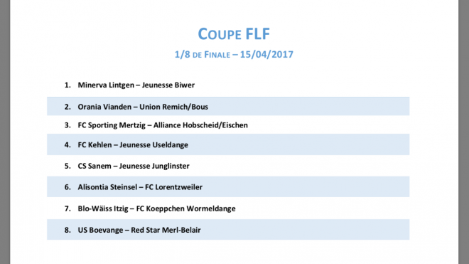 TIRAGE COUPE FLF