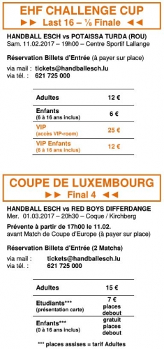 1/8 finals - CHALLENGE CUP 2016/17