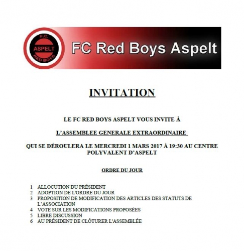 ASSEMBLÉE GÉNÉRALE EXTRAORDINAIRE ASSEMBLÉE GÉNÉRALE EXTRAORDINAIRE