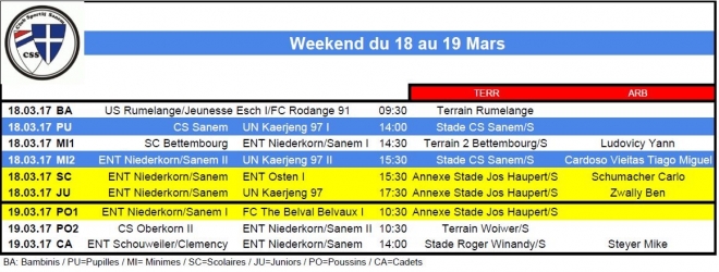 PROGRAMME VUN DER JUGEND