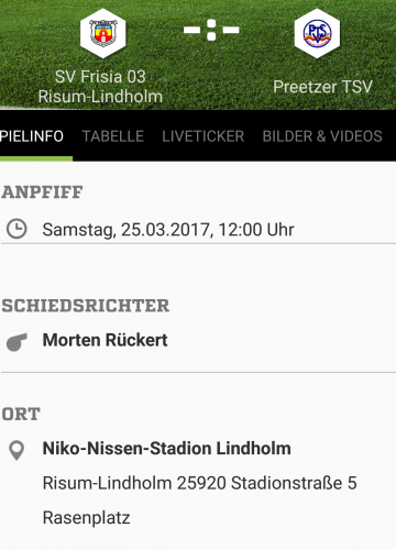 Anstoß vorverlegt...!!!