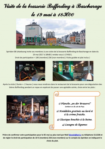 Spiridon rendra visite à Bofferding - venez avec nous! Spiridon rendra visite à Bofferding - venez avec nous!