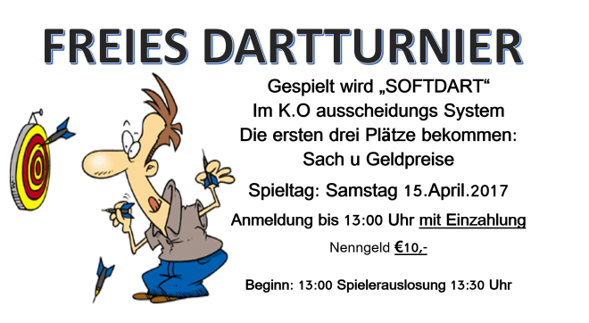 Offenes Softdart Turnier