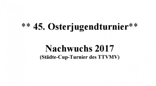 Wochenendvorschau Städtecup Parchim