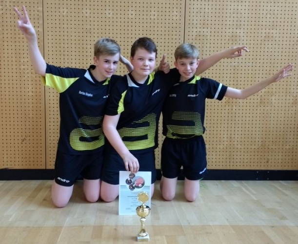 Darius, Luc und Anton sind Bezirkspokalgewinner Darius, Luc und Anton sind Bezirkspokalgewinner