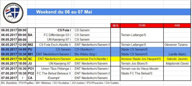 PROGRAMME VUN DER JUGEND