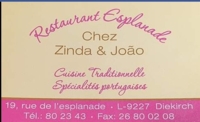 Restaurant Esplanda chez Zinda & Joao