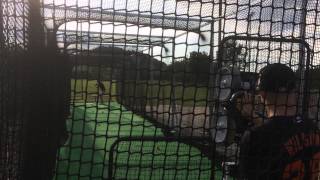 Batting practice with atec casey 3g pro