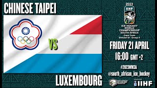21/04/2023 Chinese Taipei vs Luxembourg LIVESTREAM