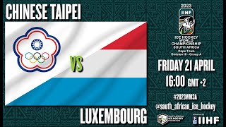 21/04/2023 Chinese Taipei vs Luxembourg LIVESTREAM