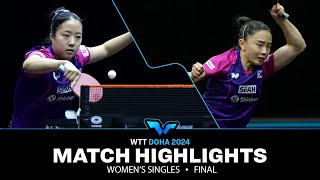 Shin Yubin vs Jeon Jihee | WS Final | WTT Contender Doha 2024